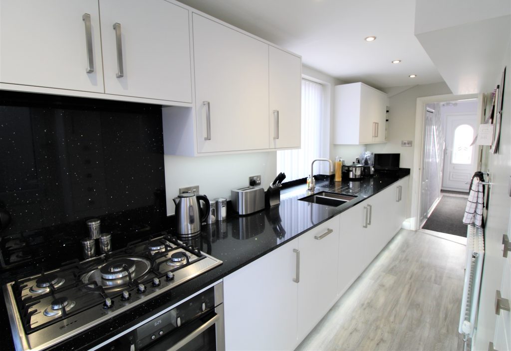 Modern Galley Kitchen, Noble Kitchens - Coventry and Warwickshire